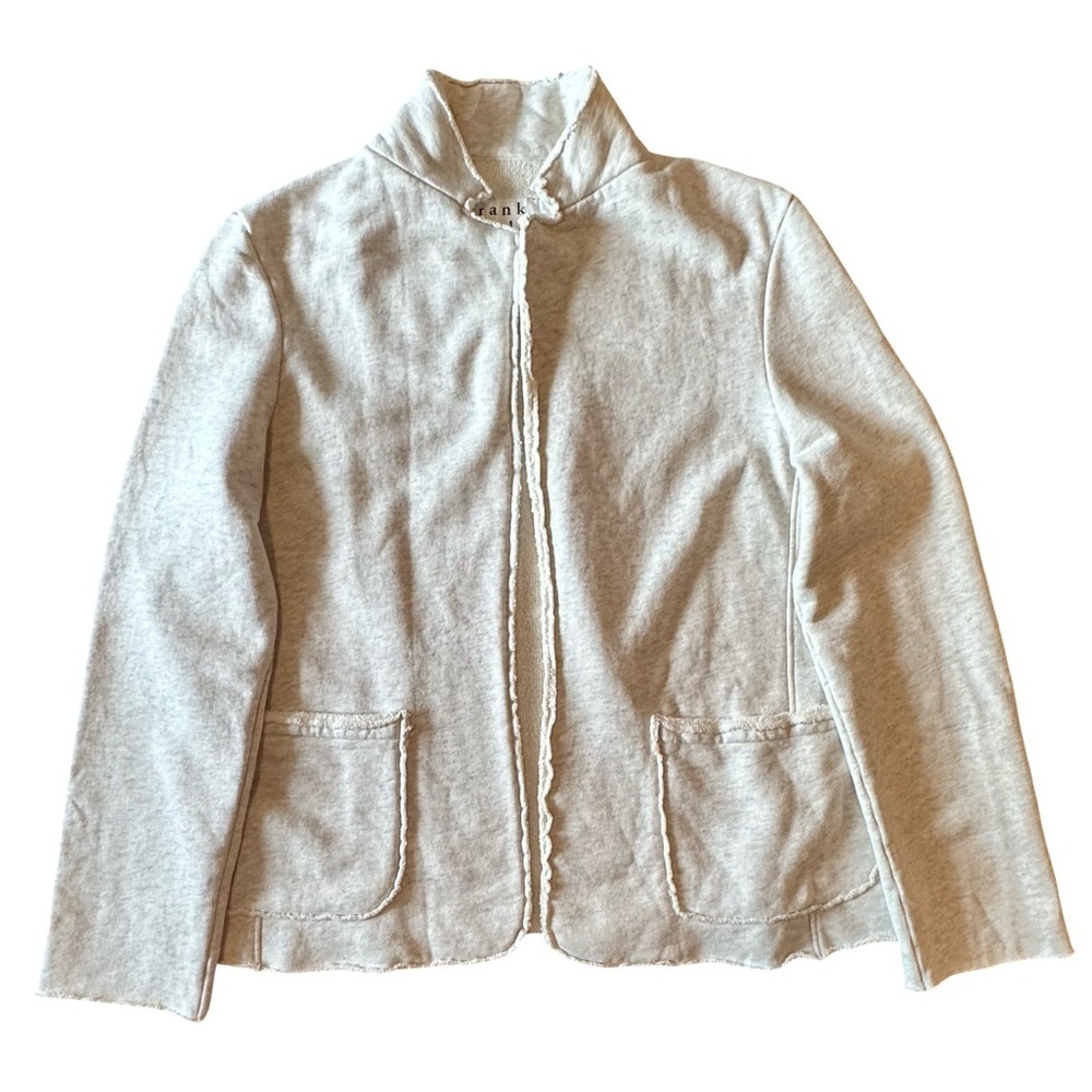 Frank & Eileen NWD Dublin Sweatshirt Blazer Heather Gray Size L - Picture 3 of 6